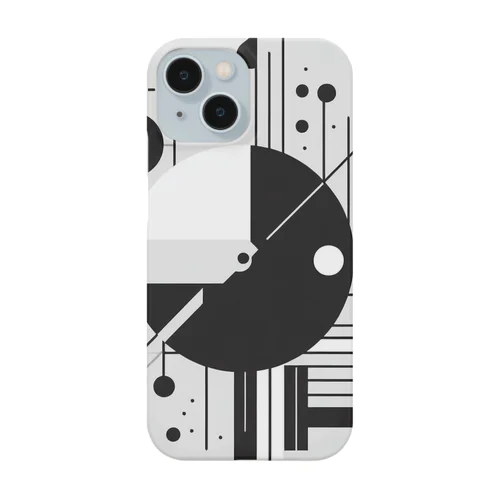 モノクロ幾何学 iPhone Smartphone Case
