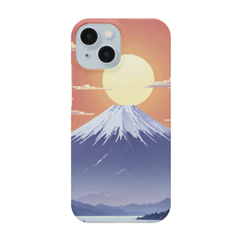 ドット絵の朝日 Smartphone Case