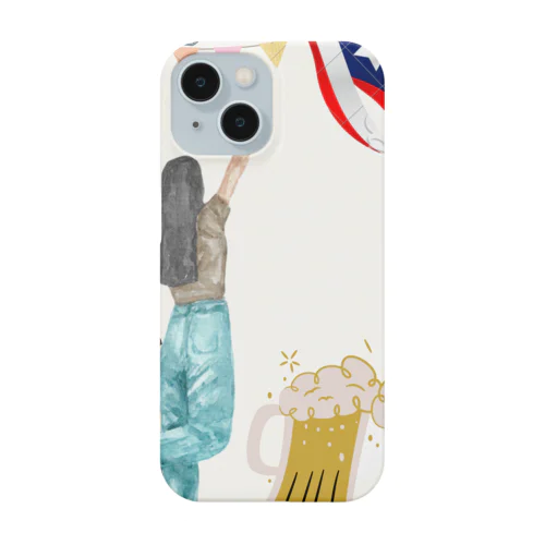 ビール大好きアメリカン女の子 Smartphone Case