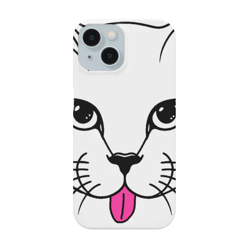 猫の顔舌出し Smartphone Case