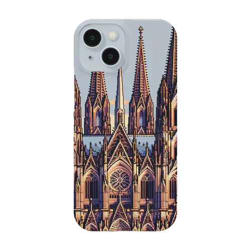 ケルン大聖堂（pixel art） スマホケース