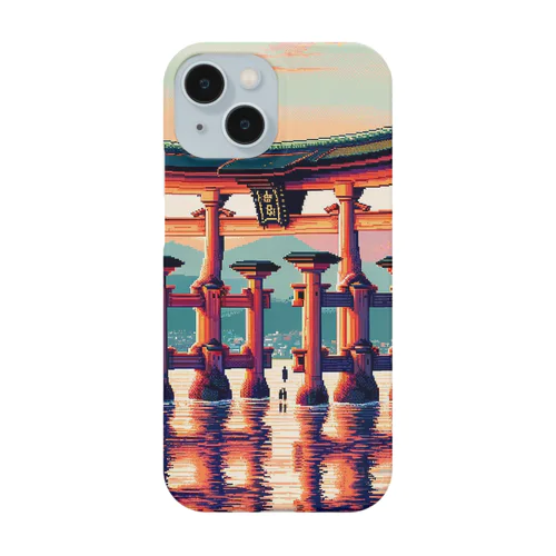 厳島神社（pixel art） Smartphone Case