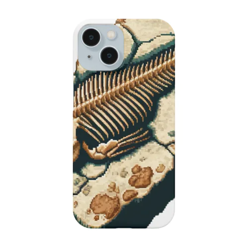 化石（pixel art） スマホケース