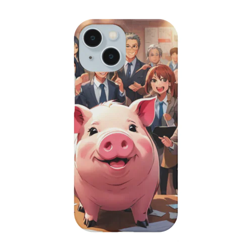 チームビルディングイベントを企画するミニブタ Smartphone Case