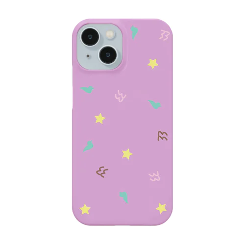 「びわこメルヘン柄」スマホケース Smartphone Case