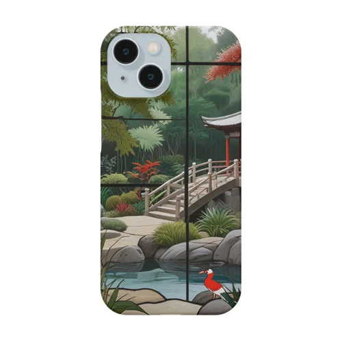 アジア禅庭園ステンドグラス Smartphone Case