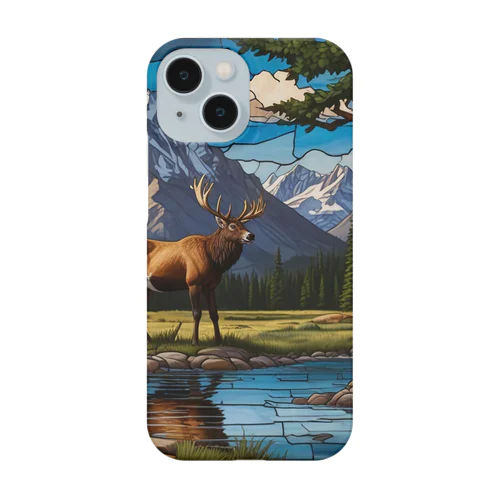 北米ロッキー山脈ステンドグラス Smartphone Case