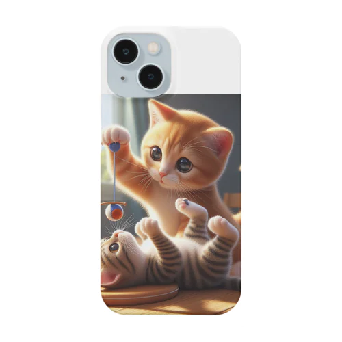 遊ぶにゃんこNo.6 Smartphone Case