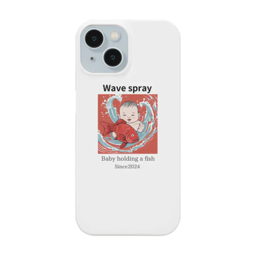 Wave spray スマホケース