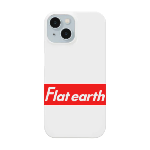 Flatearth Box Logo (RED) フラットアース ボックスロゴ(レッド) Smartphone Case