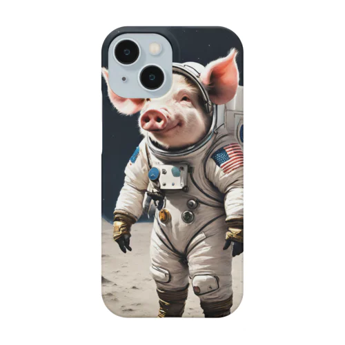 豚の宇宙飛行士 スマホケース
