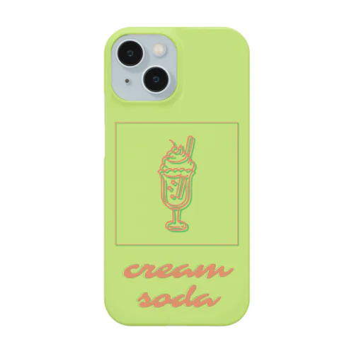 メロンクリームソーダ / creamsoda greenorange【枠あり】 Smartphone Case