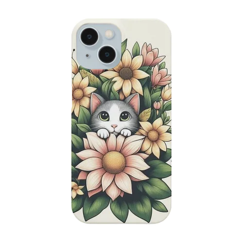 葉にかくれたねこ Smartphone Case