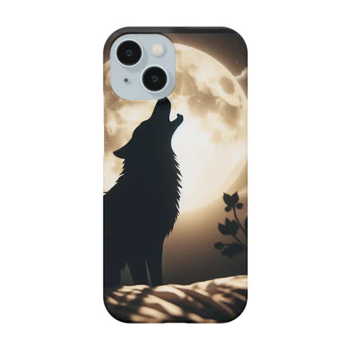 月夜に吠える狼 Smartphone Case