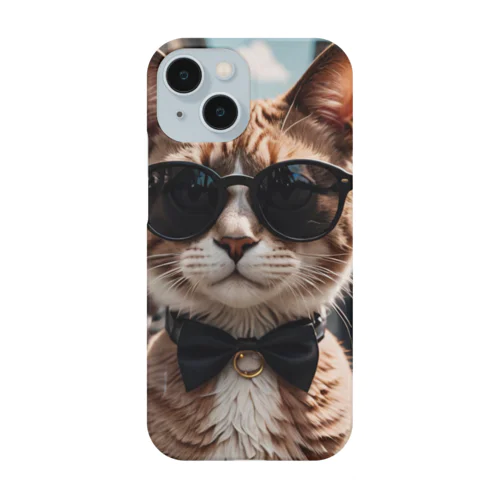 サングラスを掛けているモデルマンチカン猫 Smartphone Case