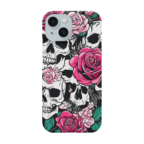 薔薇髑髏01 Smartphone Case