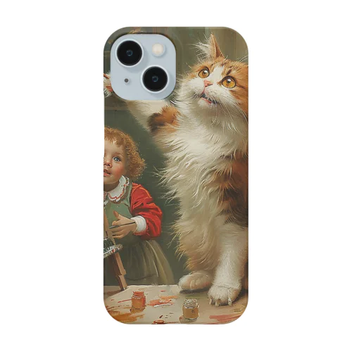 猫が絵を教えているアメジスト 2846 Smartphone Case