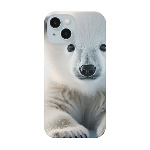 かわいいシロクマのキャラクターグッズです Smartphone Case