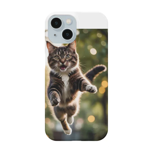 ジャンプしている猫 Smartphone Case