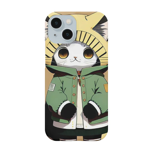 ニット帽被った猫 Smartphone Case