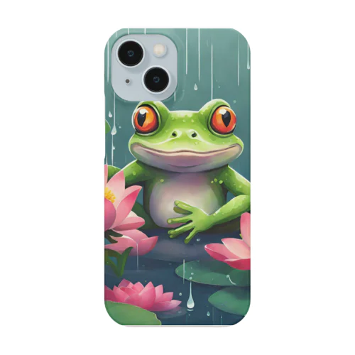 雨雨フレフレビッシャ濡れだ〜♪ Smartphone Case