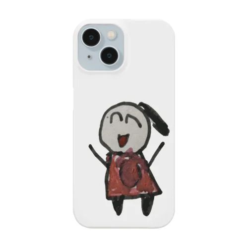 娘が描いた絵 笑顔の自分 Smartphone Case