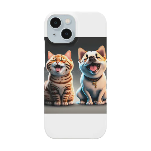 ご機嫌な猫と犬 Smartphone Case