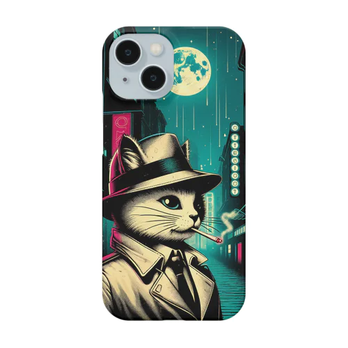 Detective cat スマホケース