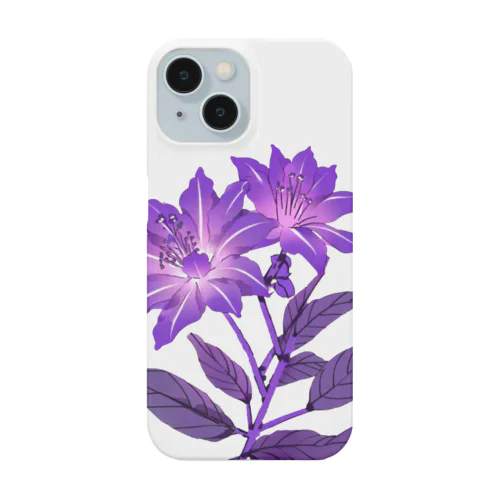 RetrowaveFlower-ムラサキハナナ- Smartphone Case