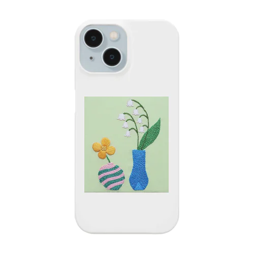 すずらんとオレンジな花 Smartphone Case