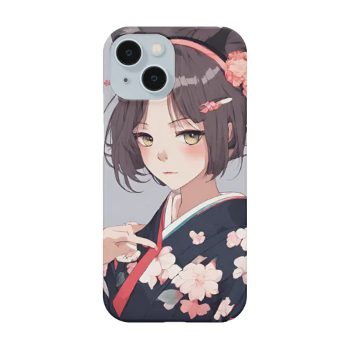 和服に獣耳 Smartphone Case