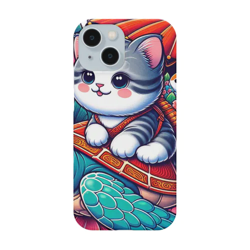 亀乗り子猫 Smartphone Case