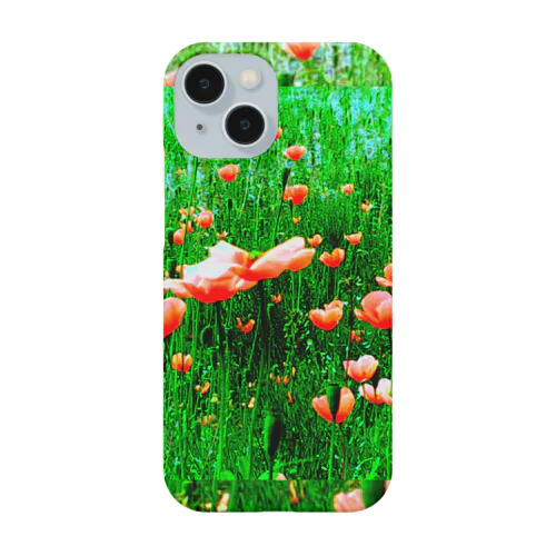  Heart under flowers  名前を知らない花 Smartphone Case