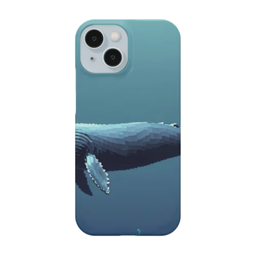 海中を泳ぐクジラのひれ Smartphone Case