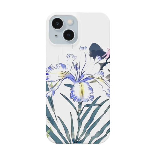 RetrowaveFlower-ハナショウブ- Smartphone Case