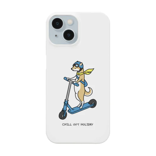 キックボードに乗る柴犬くん Smartphone Case