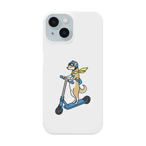 キックボードに乗る柴犬くん（文字無し） Smartphone Case