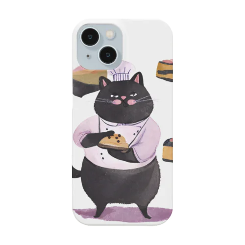 太っちょ黒猫パティシエ Smartphone Case