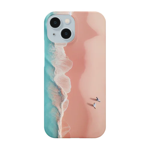 海辺を散歩するネコ Smartphone Case