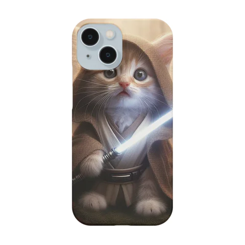 ライトセイバーを持ったかわいい猫 Smartphone Case