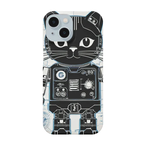 猫ロボットの設計図 スマホケース