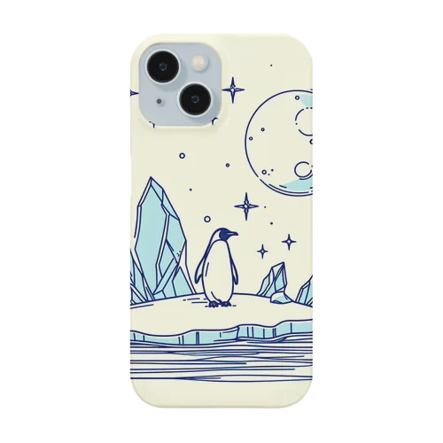 氷上のペンギン　Ver月 Smartphone Case