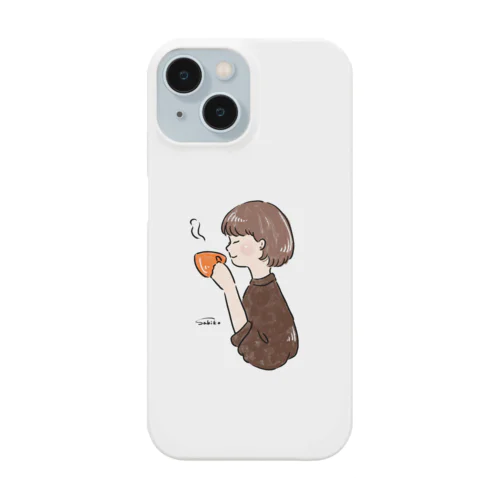 ほっとひと息つく女の子　オレンジショコラ Smartphone Case