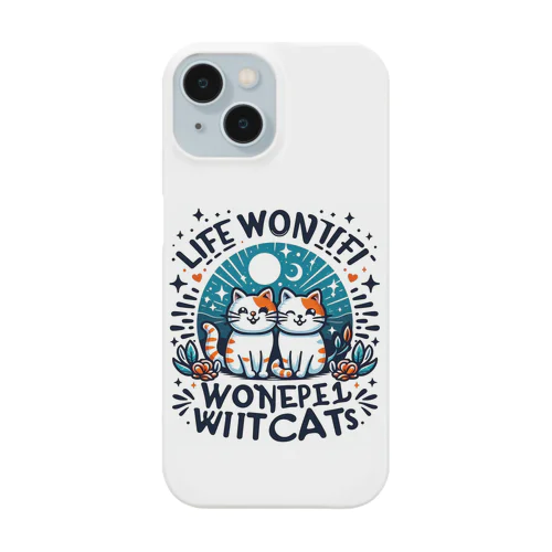 猫がいる生活を楽しもう❗ Smartphone Case