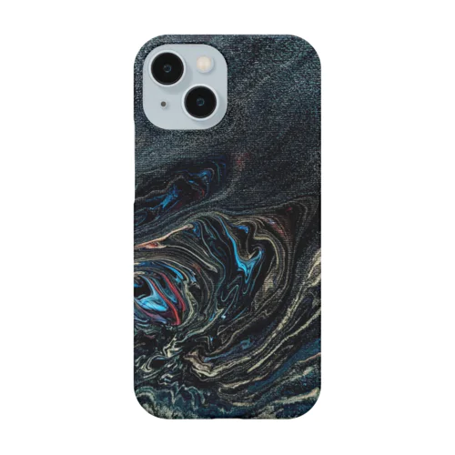 フルイドアートグッズ　夜の大海と夜の巨龍 Smartphone Case