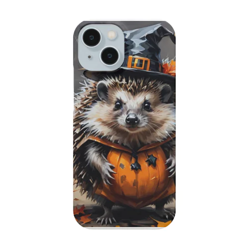 ハロウィンの仮装をしているハリネズミ Smartphone Case