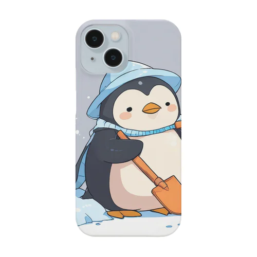 かわいいペンギンとおもちゃのシャベル Smartphone Case