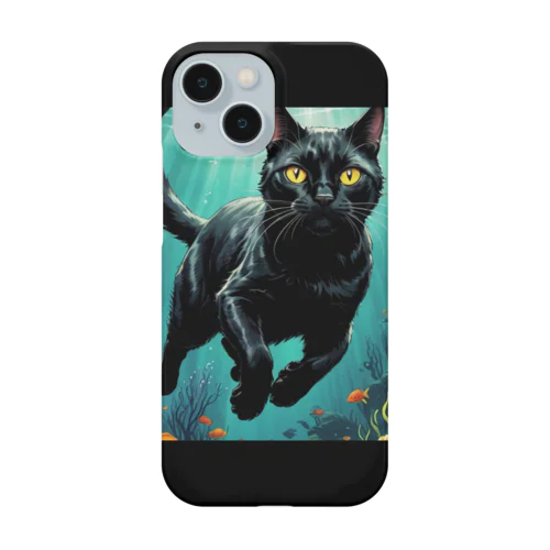 黒猫ダイビング Smartphone Case