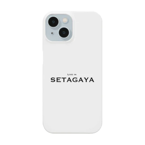 世田谷グッズ　ブラックlive in setagayaロゴ（setagaya item） スマホケース