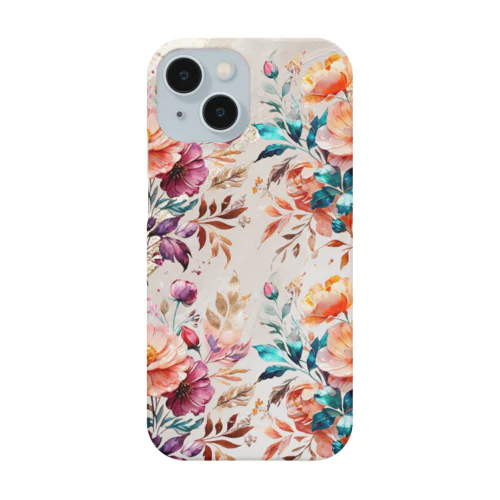 綺麗なお花柄 Smartphone Case